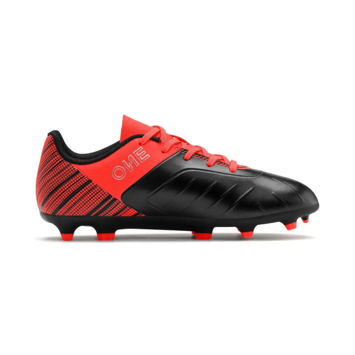 Puma Junior ONE 5.4 FG - Silver-Red - Image 3