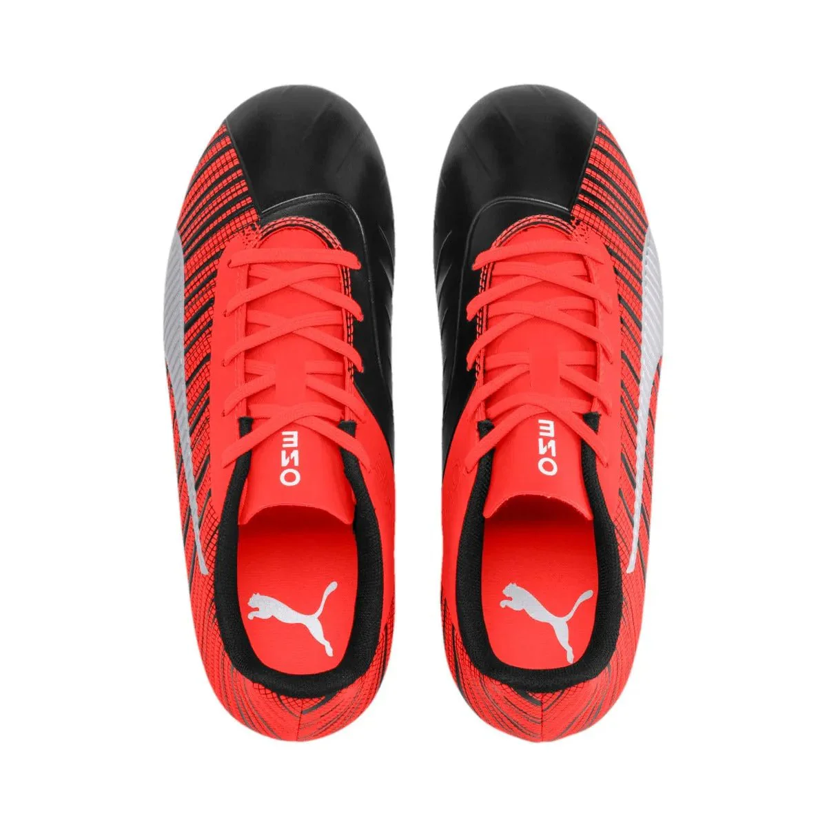 Puma Junior ONE 5.4 FG - Silver-Red - Image 4