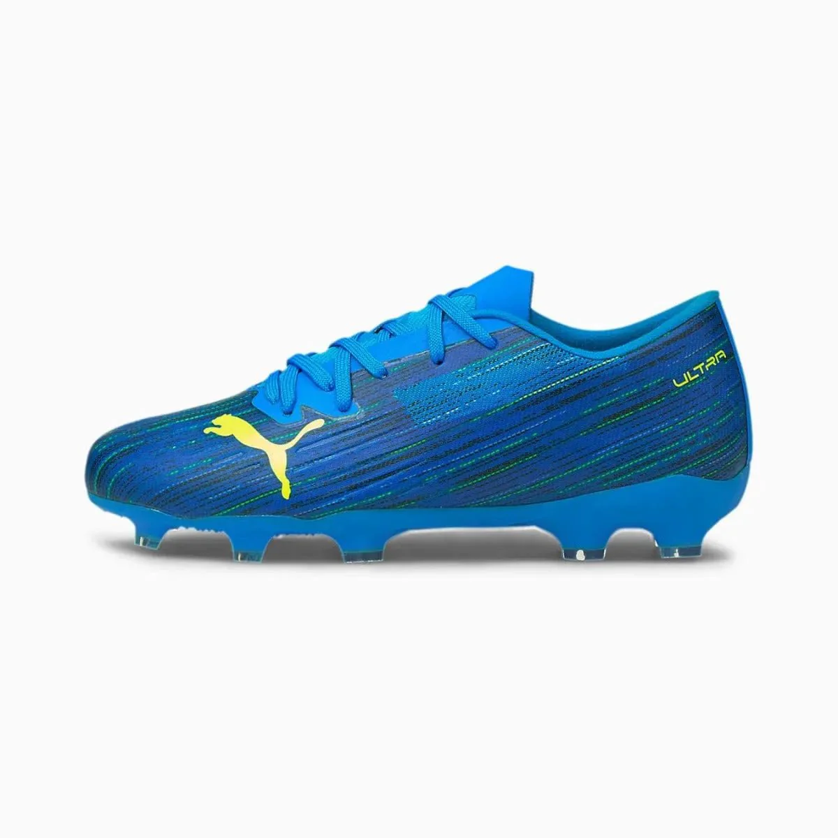 Puma Junior Ultra 2.2 FG-AG - Blue-Yellow Alert - Image 2