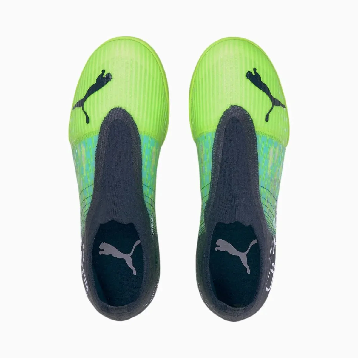 Puma Junior Ultra 3.3 Indoor - Green Glare-Aqua - Image 4