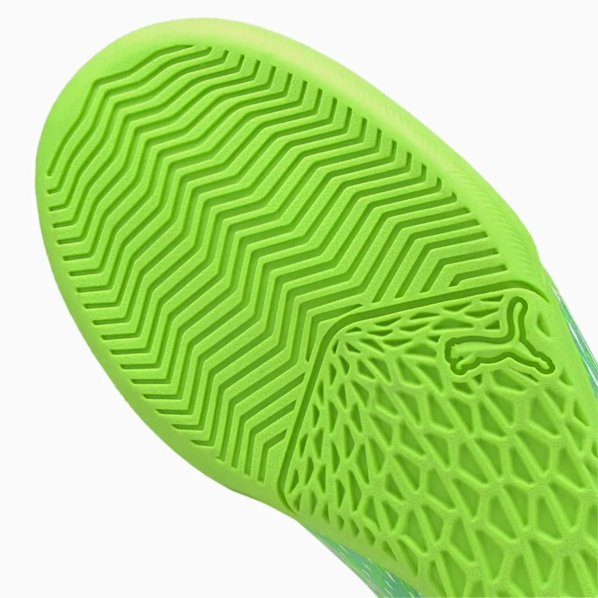 Puma Junior Ultra 3.3 Indoor - Green Glare-Aqua - Image 8