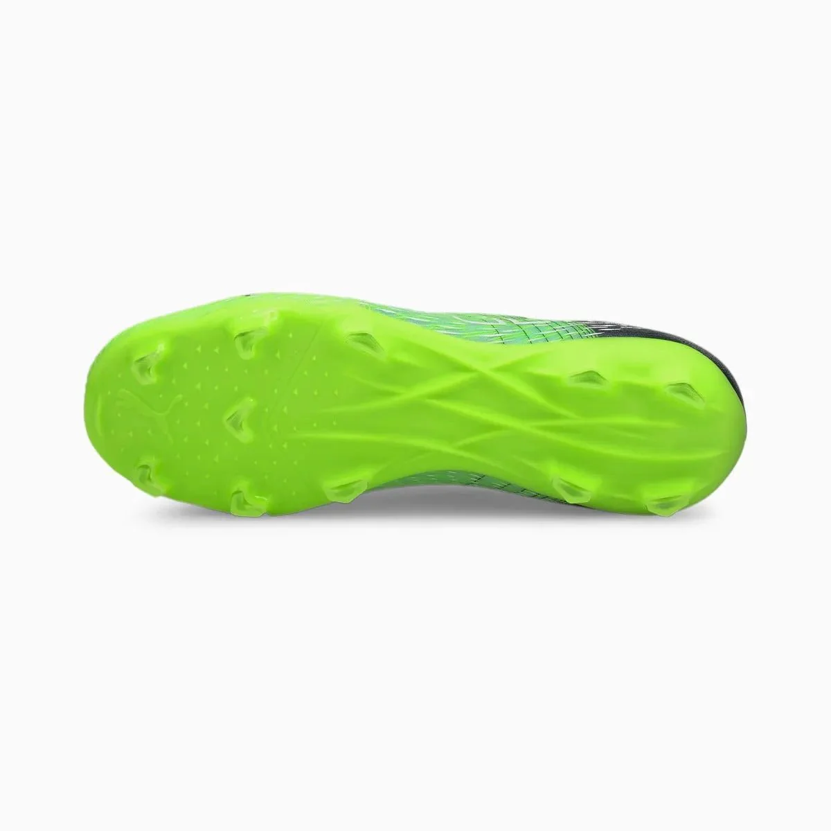 Puma Junior Ultra 3.3 Laceless FG-AG - Green Glare-Aqua - Image 5