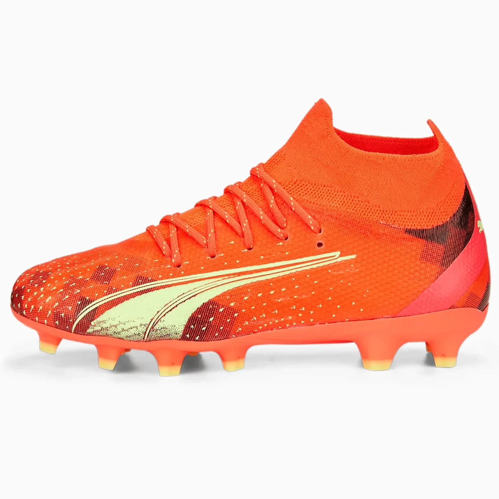 Puma Junior Ultra Pro FG-AG - Coral-Fizzy Light