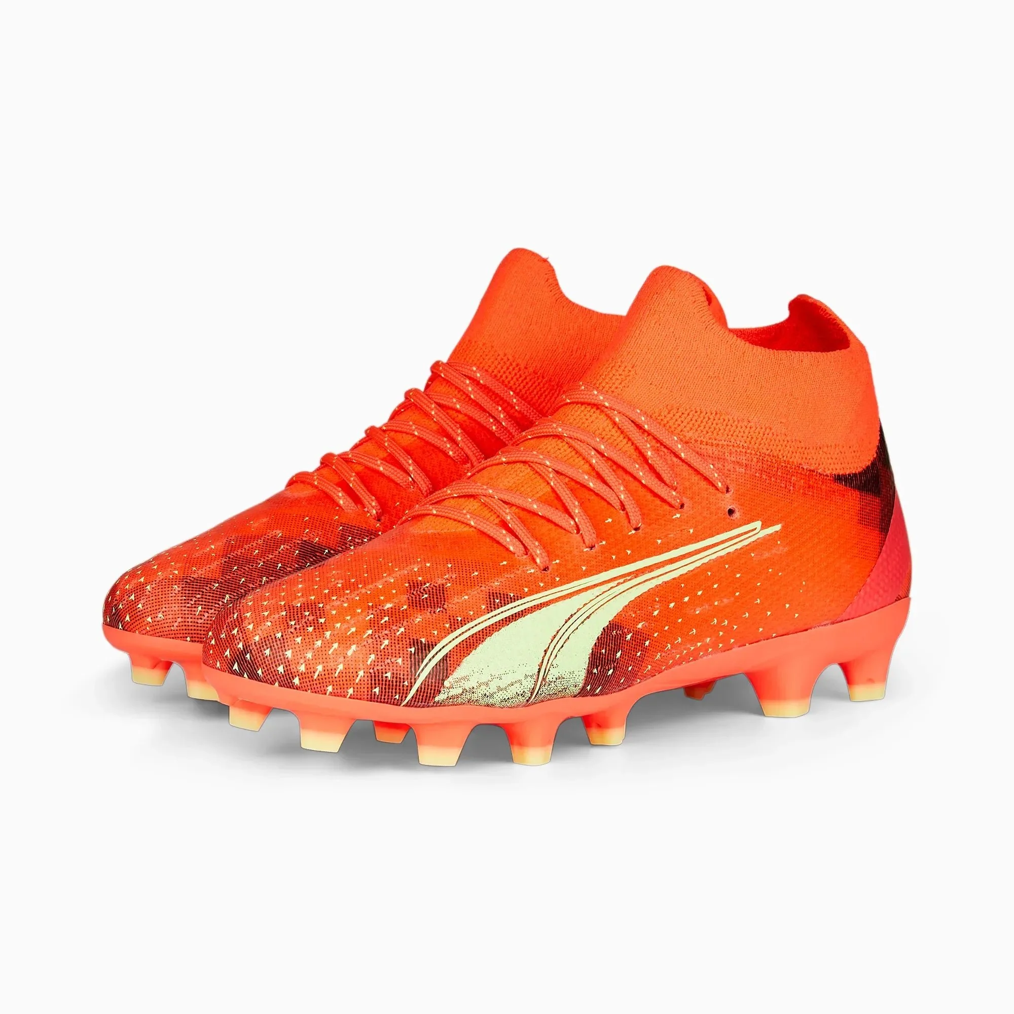 Puma Junior Ultra Pro FG-AG - Coral-Fizzy Light - Image 3