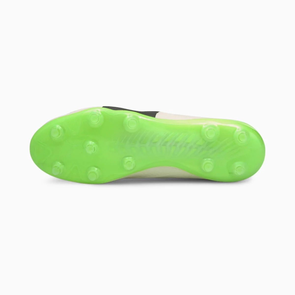 Puma King Platinum 21 Vegan FG-AG - Ivory Glow-Black-Green Glare - Image 5