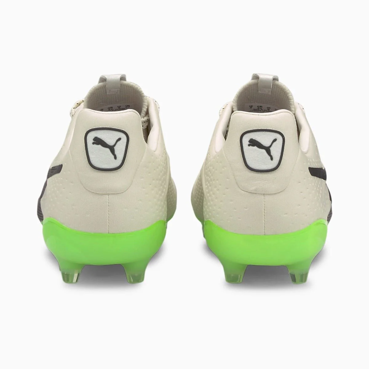 Puma King Platinum 21 Vegan FG-AG - Ivory Glow-Black-Green Glare - Image 6