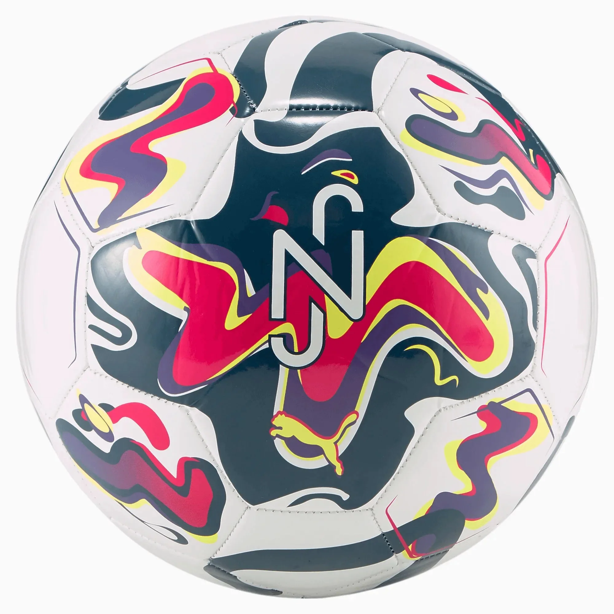 Puma Neymar Jr Graphic Soccer Ball - Dark Night-Orchid Shadow-Fluro Yellow