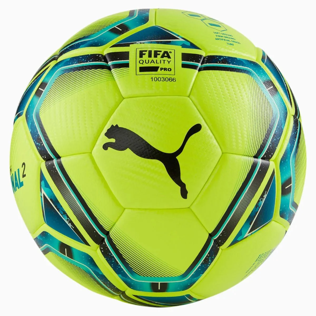 Puma Teamfinal 21.2 Fifa Quality Pro Ball - Lemon Tonic-Spectra Green