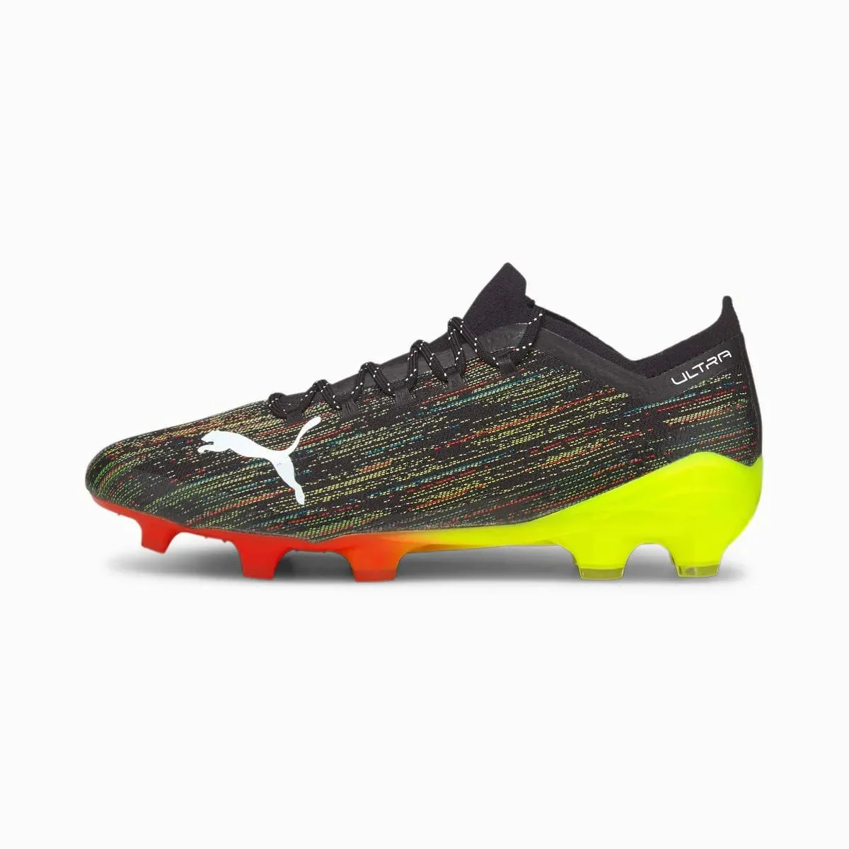 Puma Ultra 1.2 FG-AG - Black-White-Yellow Alert - Image 2