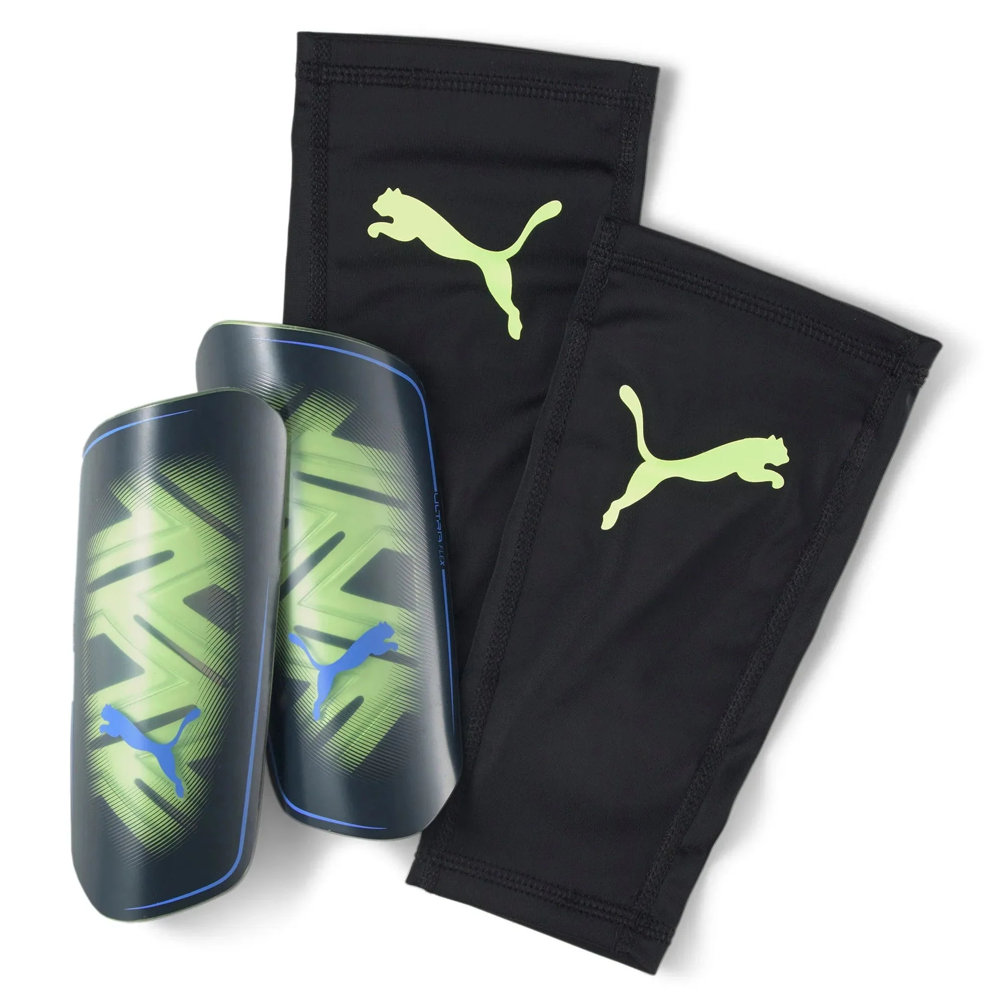 Puma Ultra Flex Sleeve Shin Guards - Fizzy Light-Black