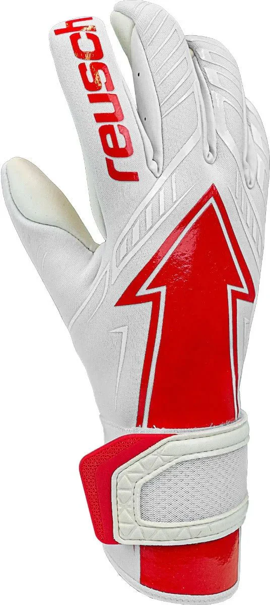 Reusch Arrow Gold X Goalkeeper Gloves - White-Red