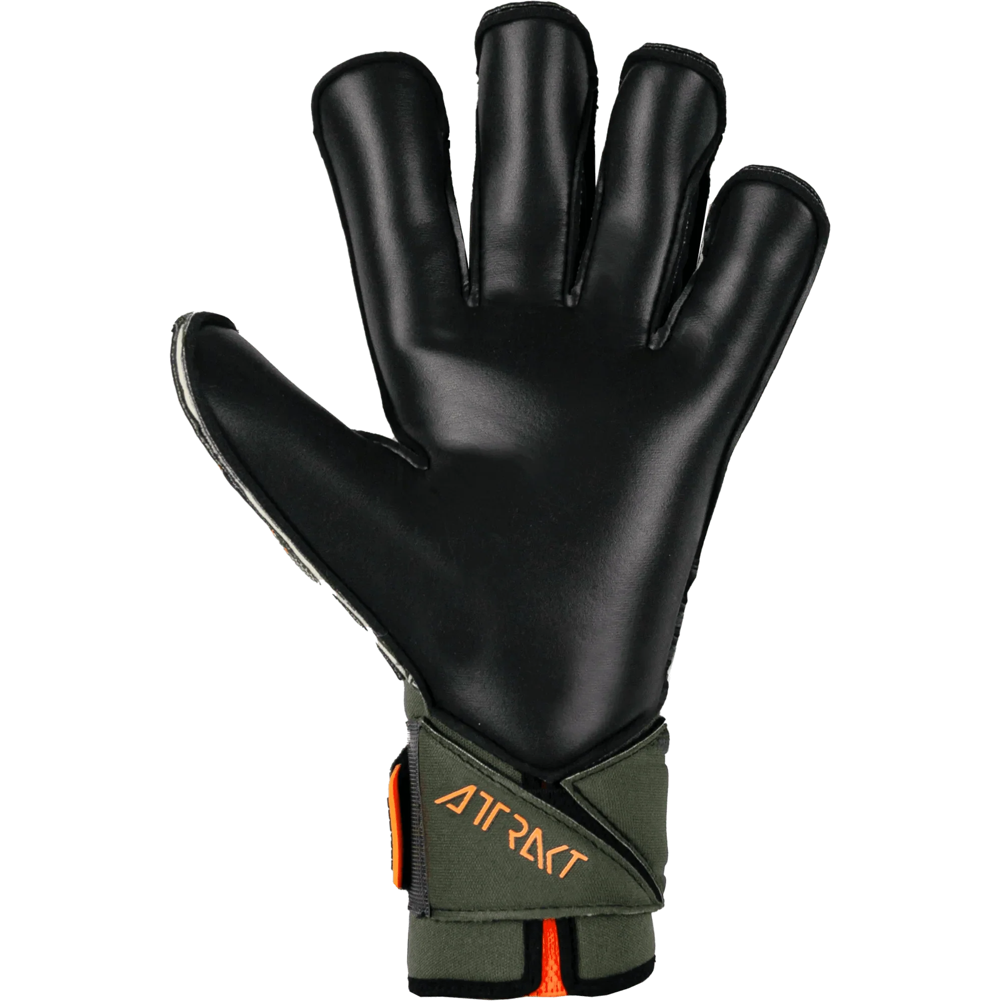 Reusch Attrakt Duo Evolution AdaptiveFlex Goalkeeper Gloves - Desert Green-Shocking Orange - Image 4