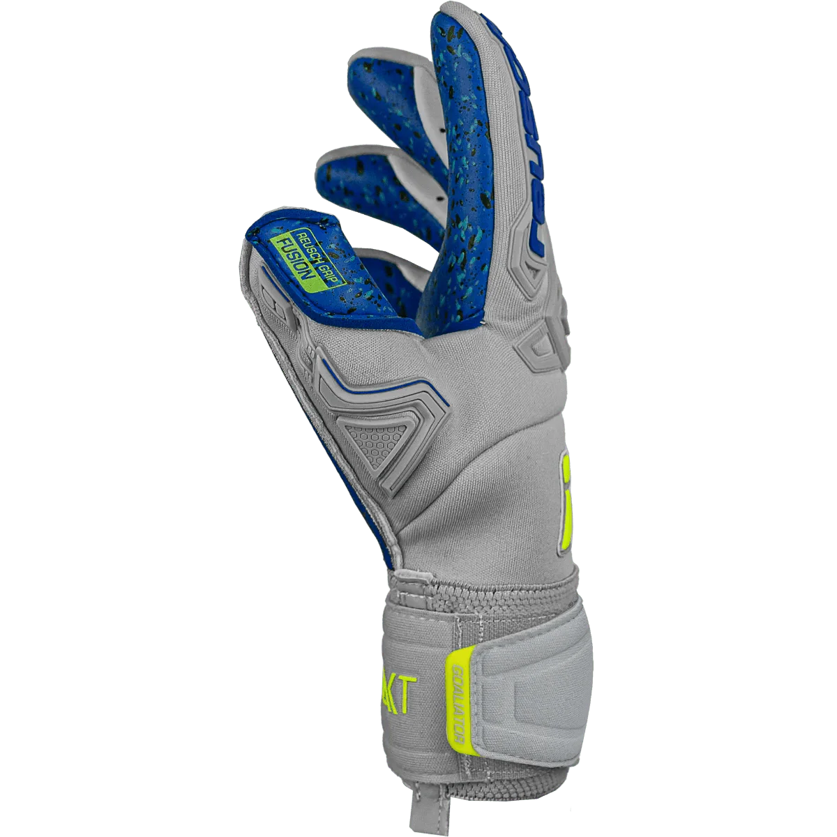 Reusch Attrakt Freegel Fusion Goaliator - Grey-Yellow-Blue - Image 4
