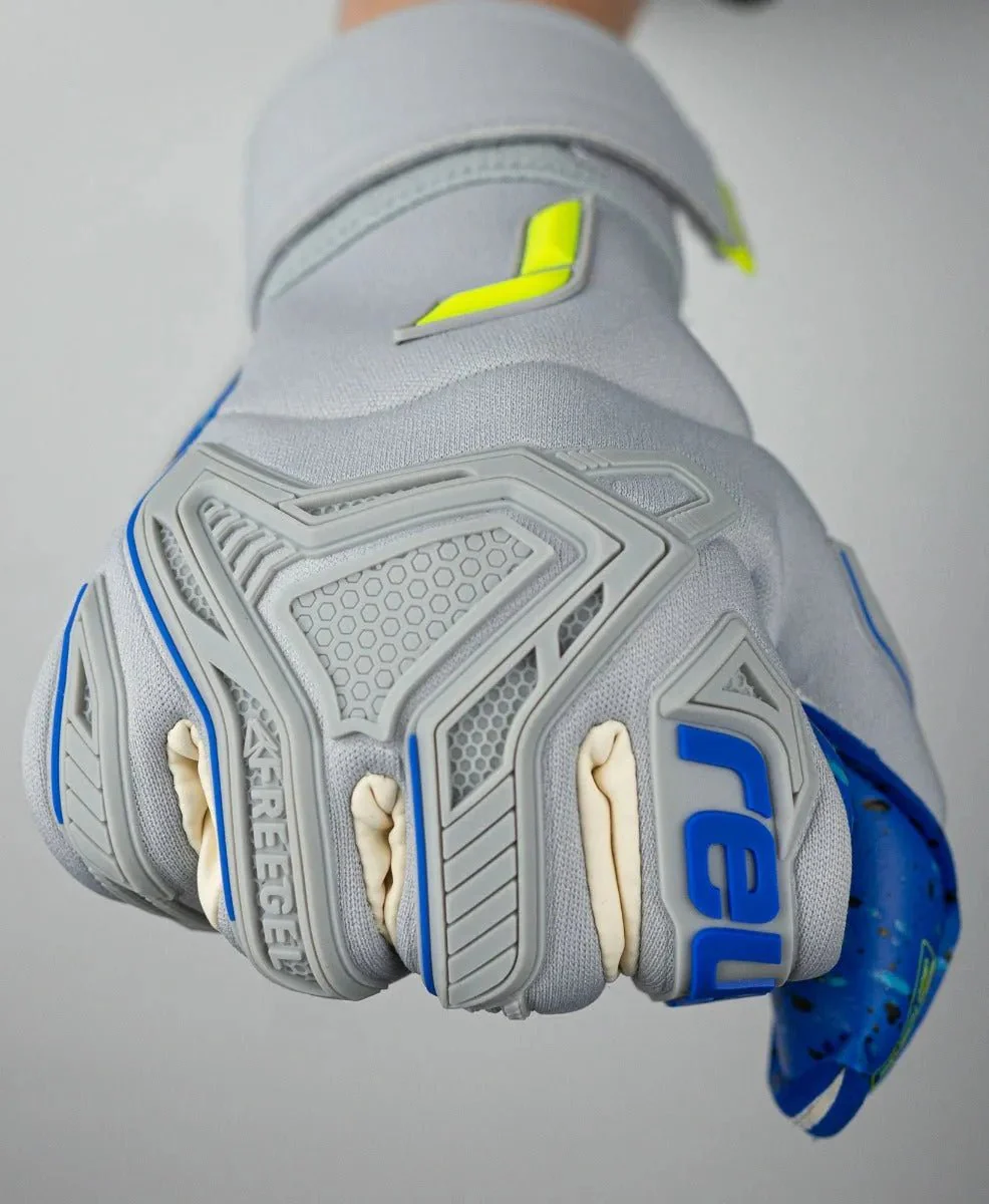 Reusch Attrakt Freegel Fusion Goaliator - Grey-Yellow-Blue - Image 5