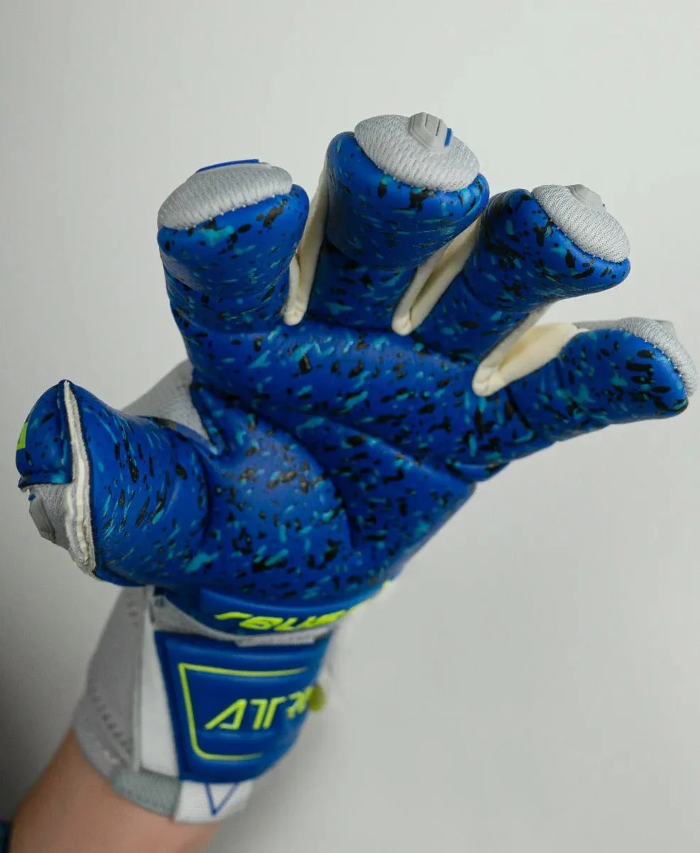 Reusch Attrakt Freegel Fusion Ortho-Tec Goaliator Goalkeeper Glove - Grey-Yellow-Blue - Image 5