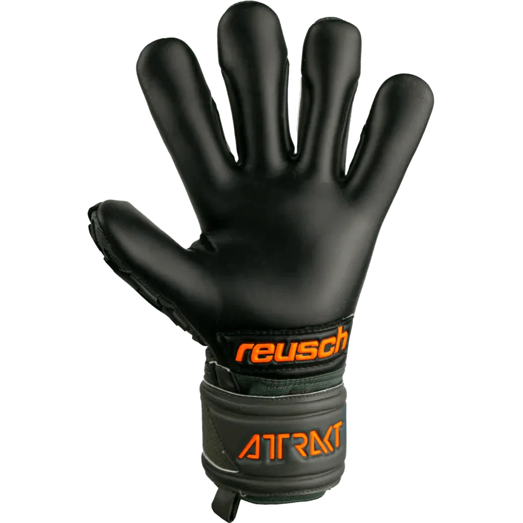 Reusch Attrakt Freegel Gold FS World Cup - Olive Green-Black-Orange - Image 4