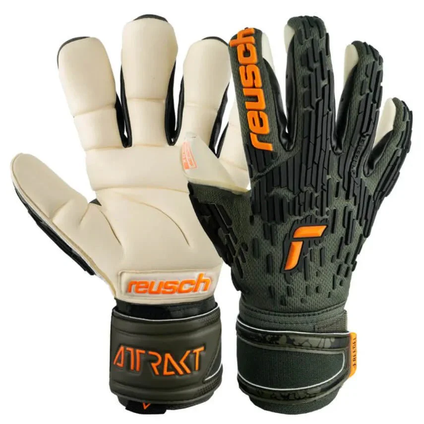 Reusch Attrakt Freegel Gold X Finger Support Goalkeeper Gloves