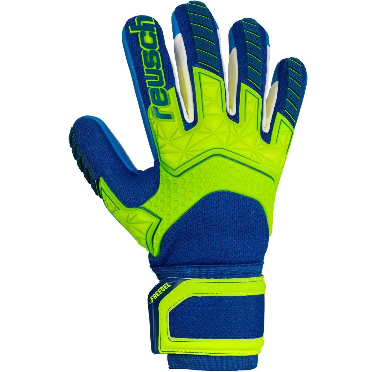 Reusch Attrakt Freegel S1 Finger Support LTD Goalkeeper Gloves - Royal-Volt