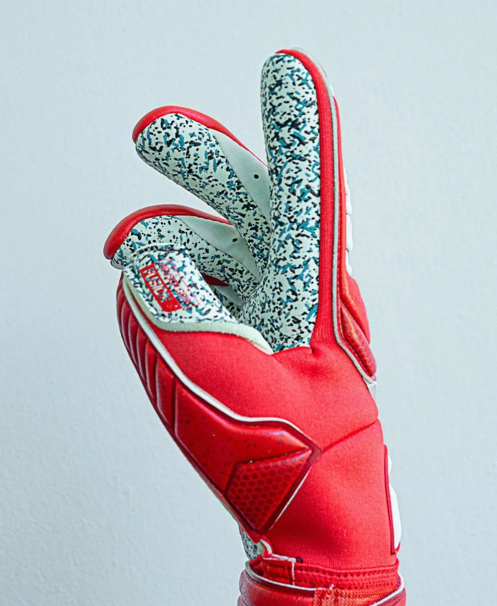 Reusch Attrakt Fusion Guardian Goalkeeper Gloves - Red-White - Image 3