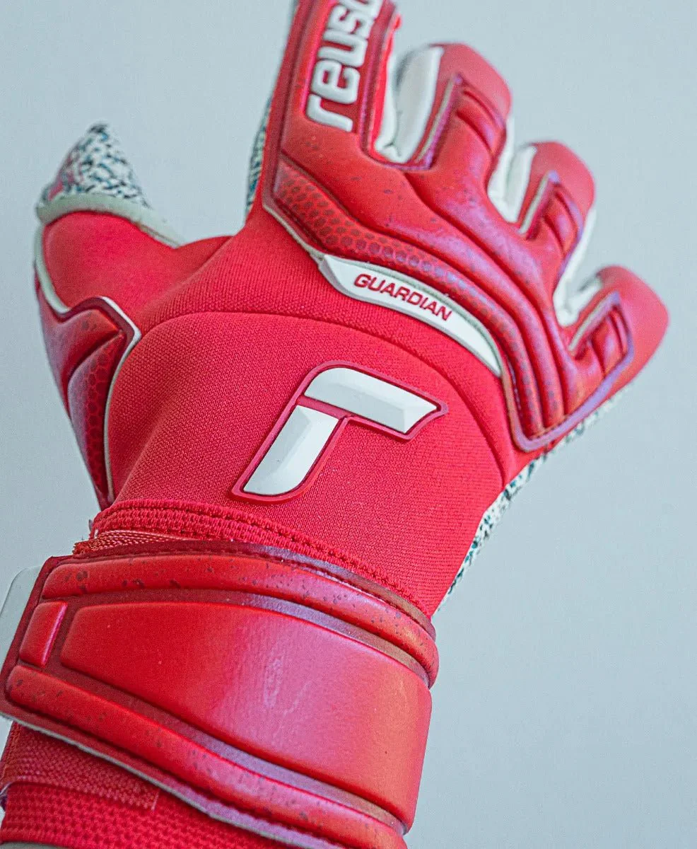 Reusch Attrakt Fusion Guardian Goalkeeper Gloves - Red-White - Image 4