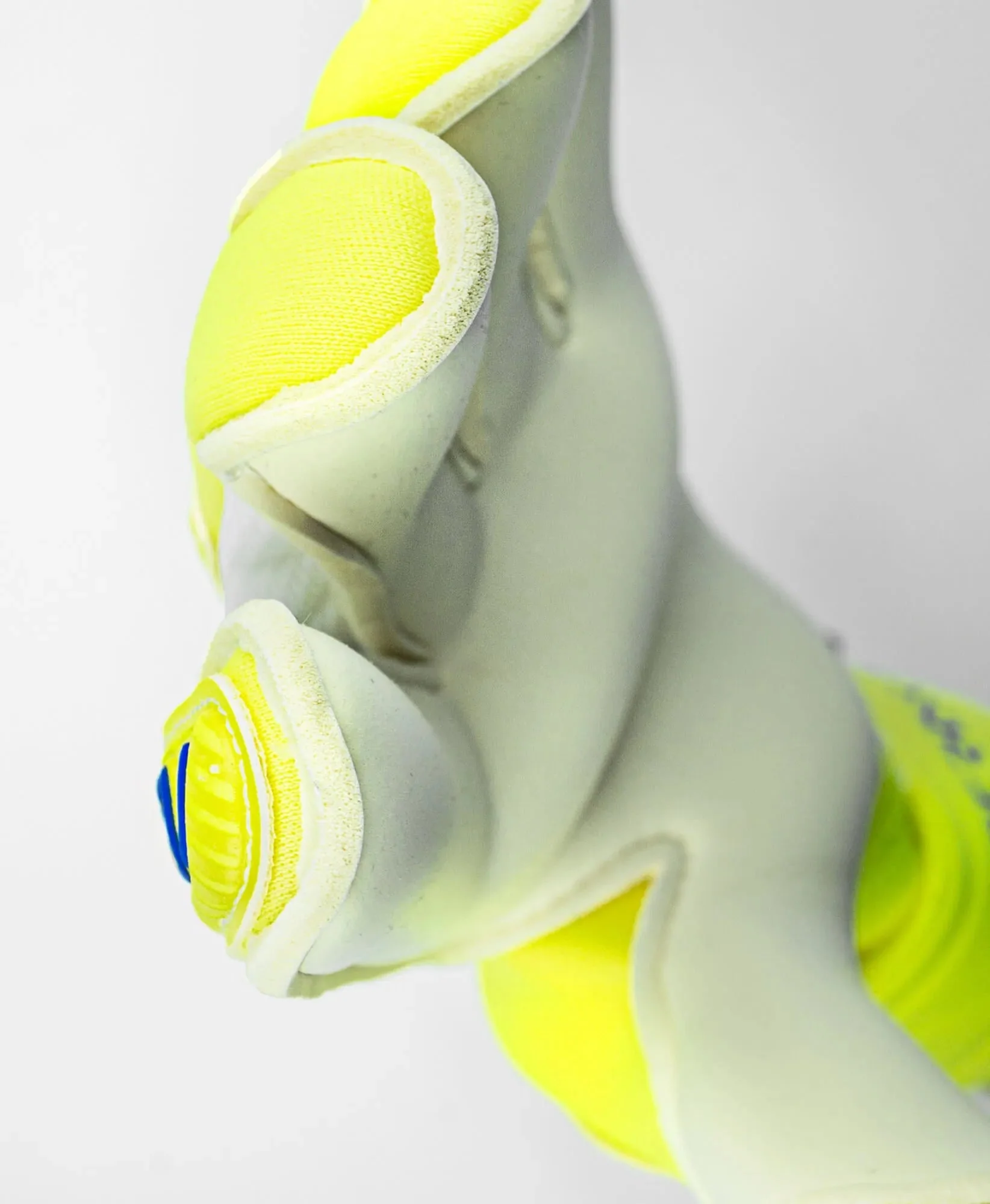 Reusch Attrakt Gold X Alpha Goalkeeper Gloves - Yellow-Blue-White - Image 8