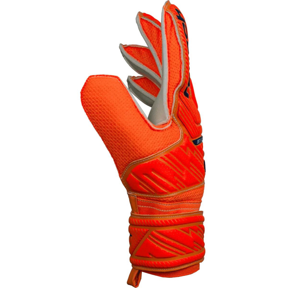 Reusch Attrakt Solid Goalkeeper Gloves - Orange-Blue - Image 4
