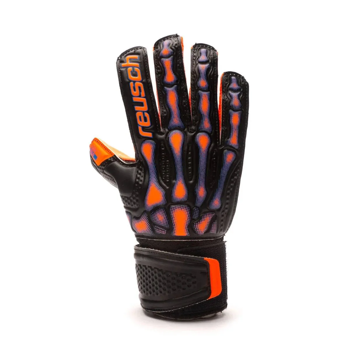 Reusch JR Attrackt Infared Solid GK Glove - Black-Orange - Image 2
