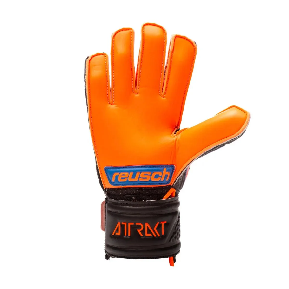 Reusch JR Attrackt Infared Solid GK Glove - Black-Orange - Image 3