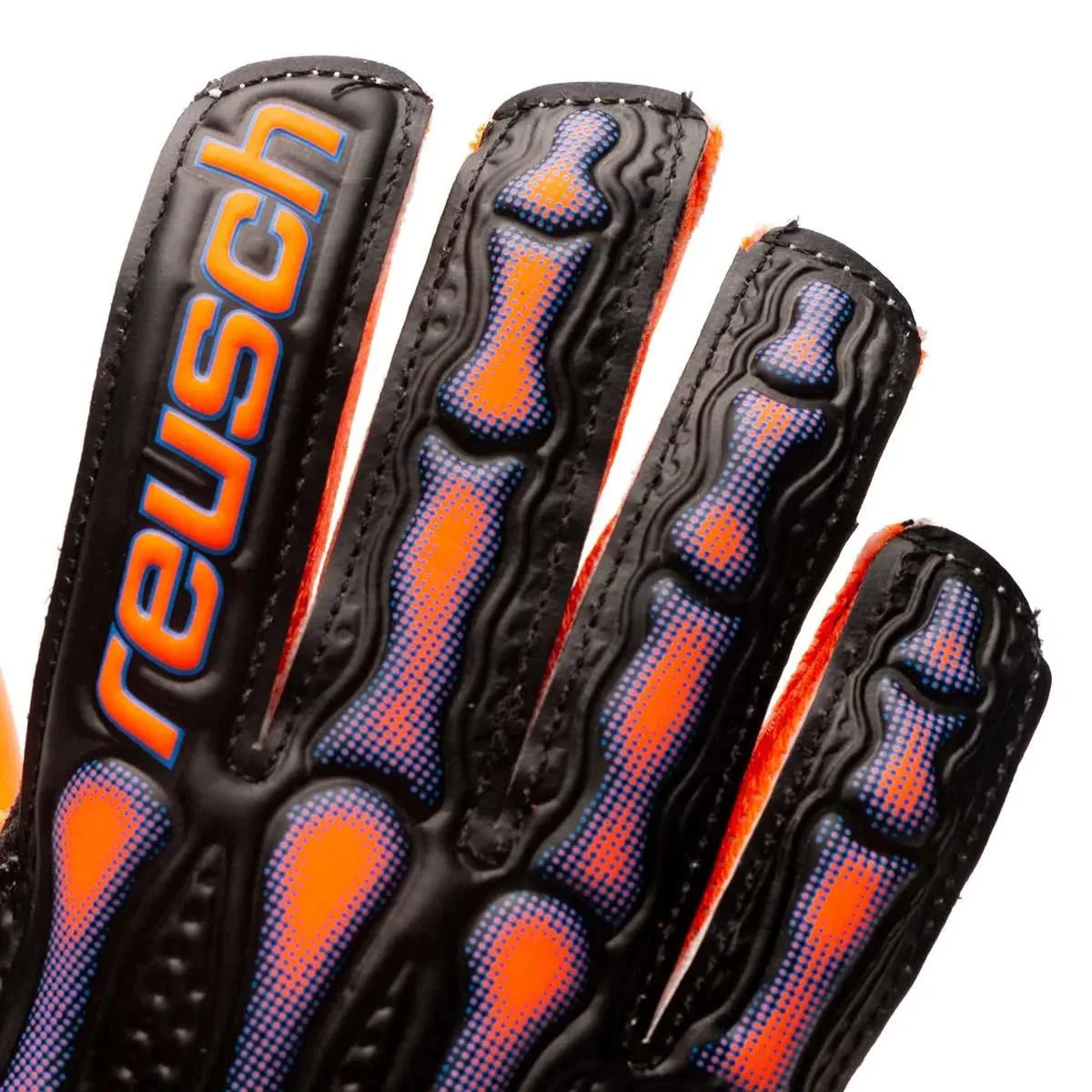 Reusch JR Attrackt Infared Solid GK Glove - Black-Orange - Image 4