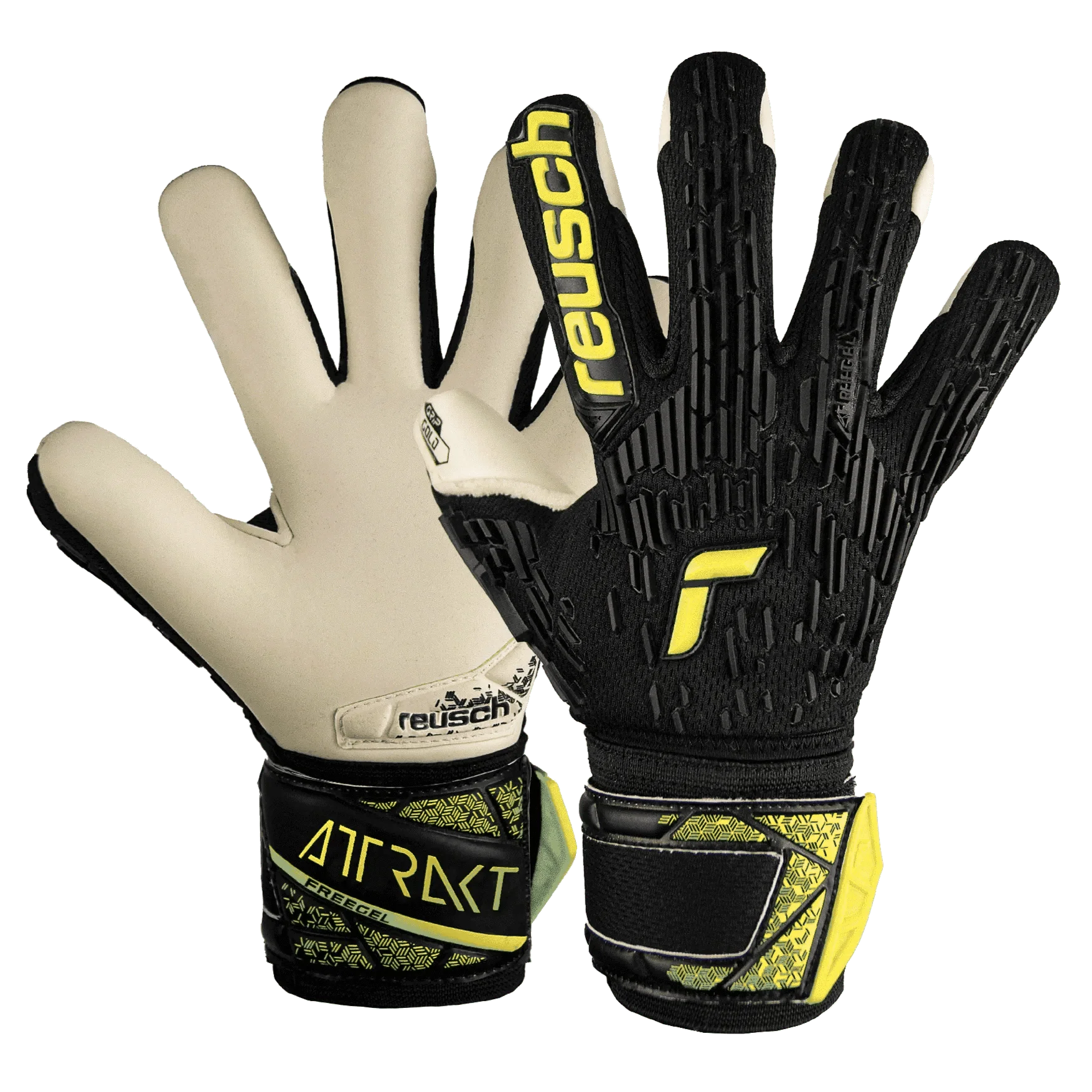 Reusch JR Attrakt Freegel Gold FS Goalkeeper Gloves