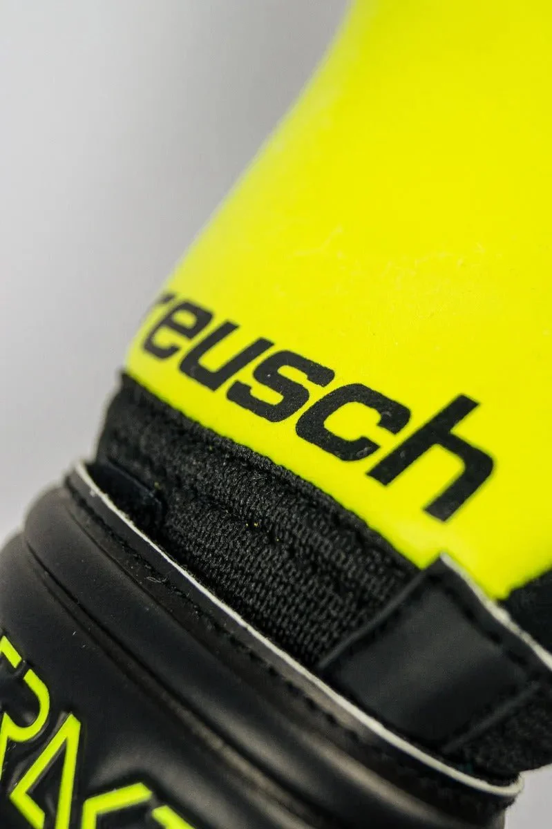 Reusch JR Freegel Silver FingerSave Goalkeeper Gloves - Black-Lime Green - Image 10