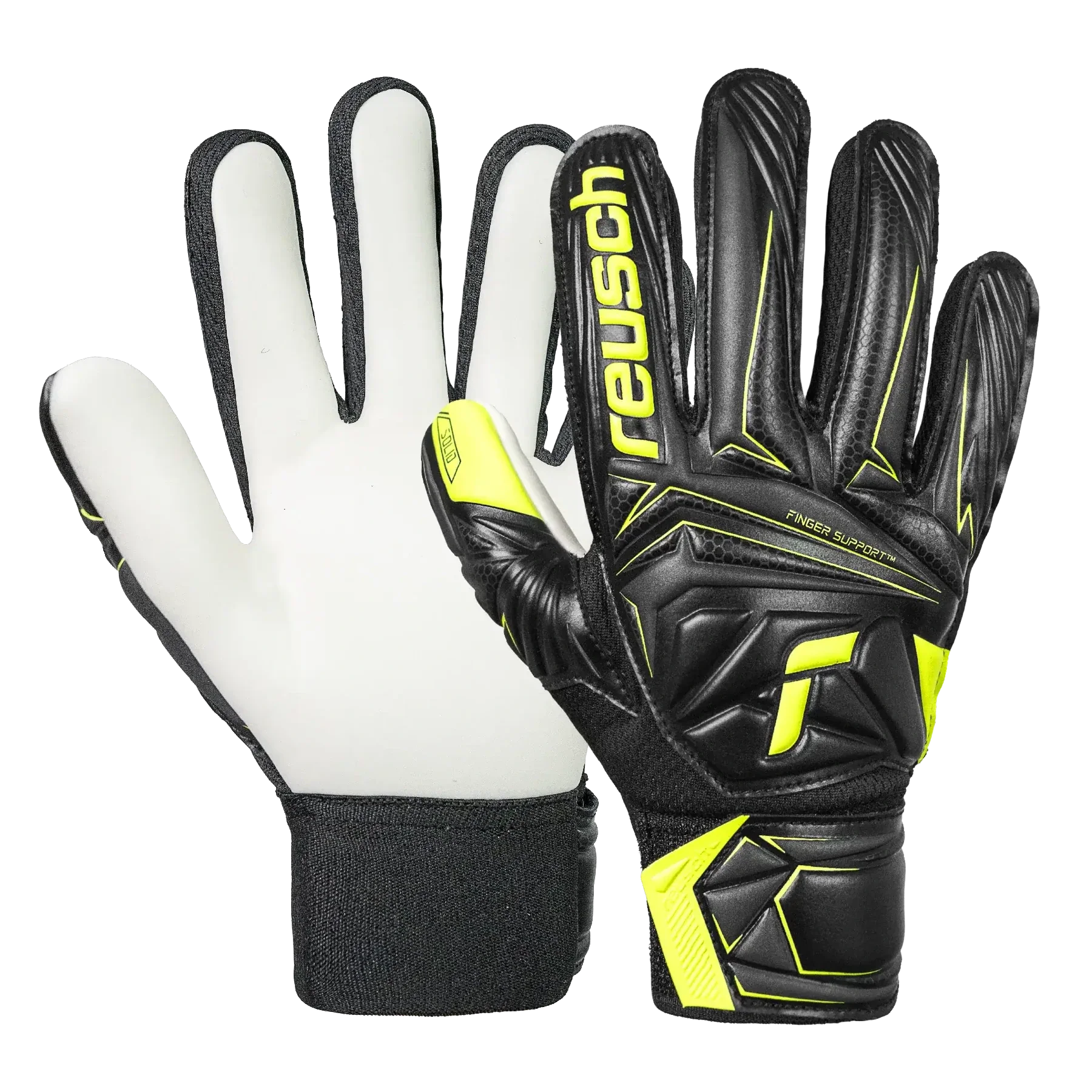 Reusch Junior Attrakt Starter Solid Finger Support Goalkeeper Gloves