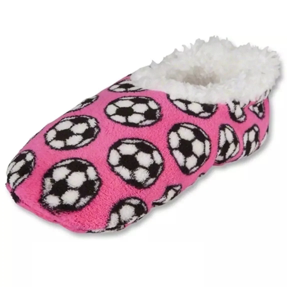 Snoozies Children Foot Covering - Pink-White-Black
