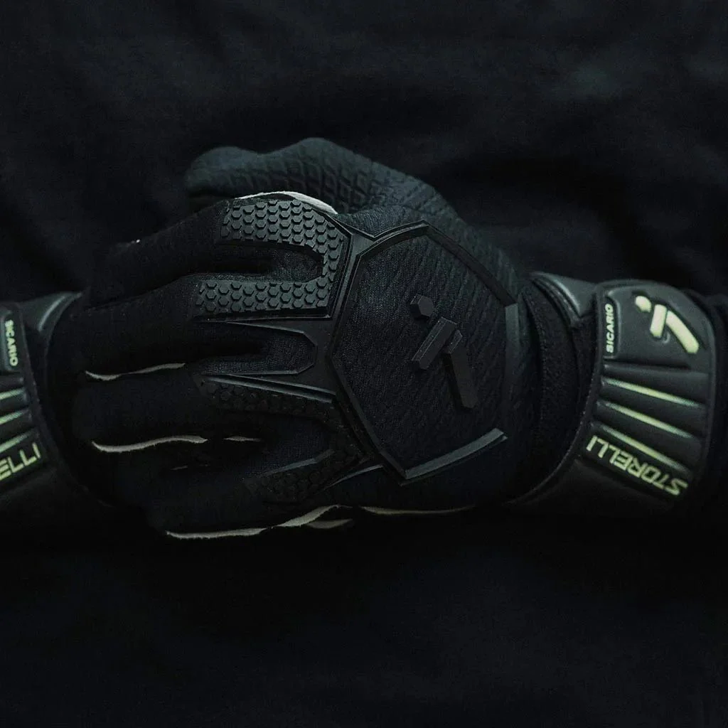 Storelli Sicario SpeedGrip Goalkeeper Gloves - Black - Image 4