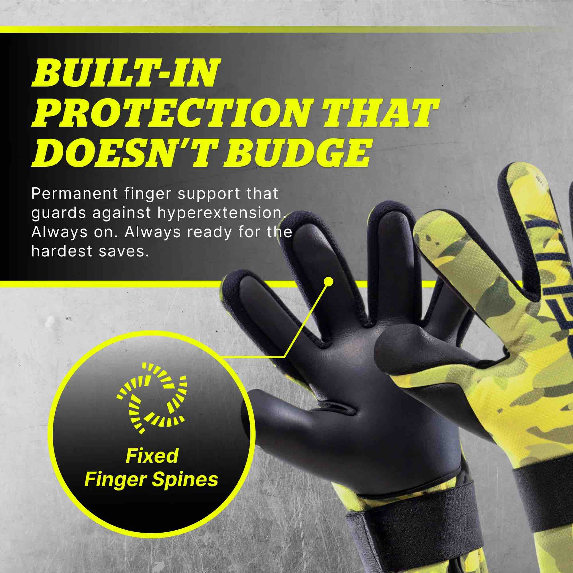 Storelli Youth Gladiator Challenger FS Goalkeeper Gloves - Image 2