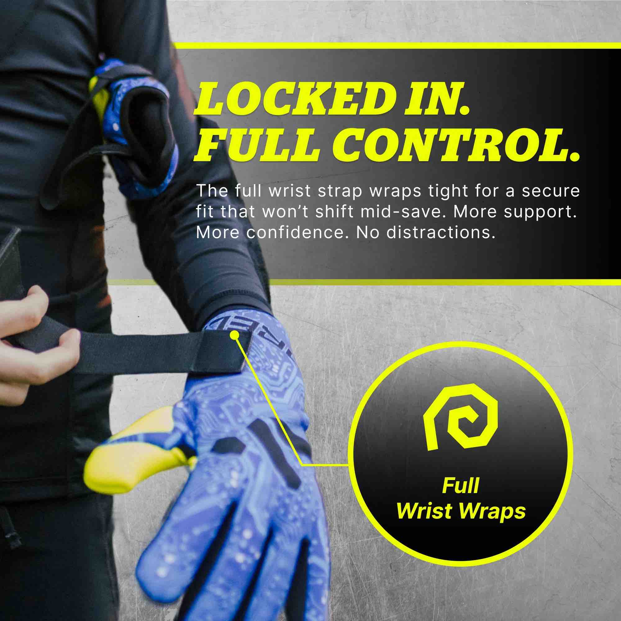 Storelli Youth Gladiator Challenger FS Goalkeeper Gloves - Image 6