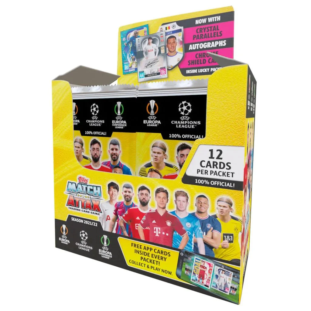 Topps 2021-22 Match Attax Champions League Cards BOX (24 PK EA)