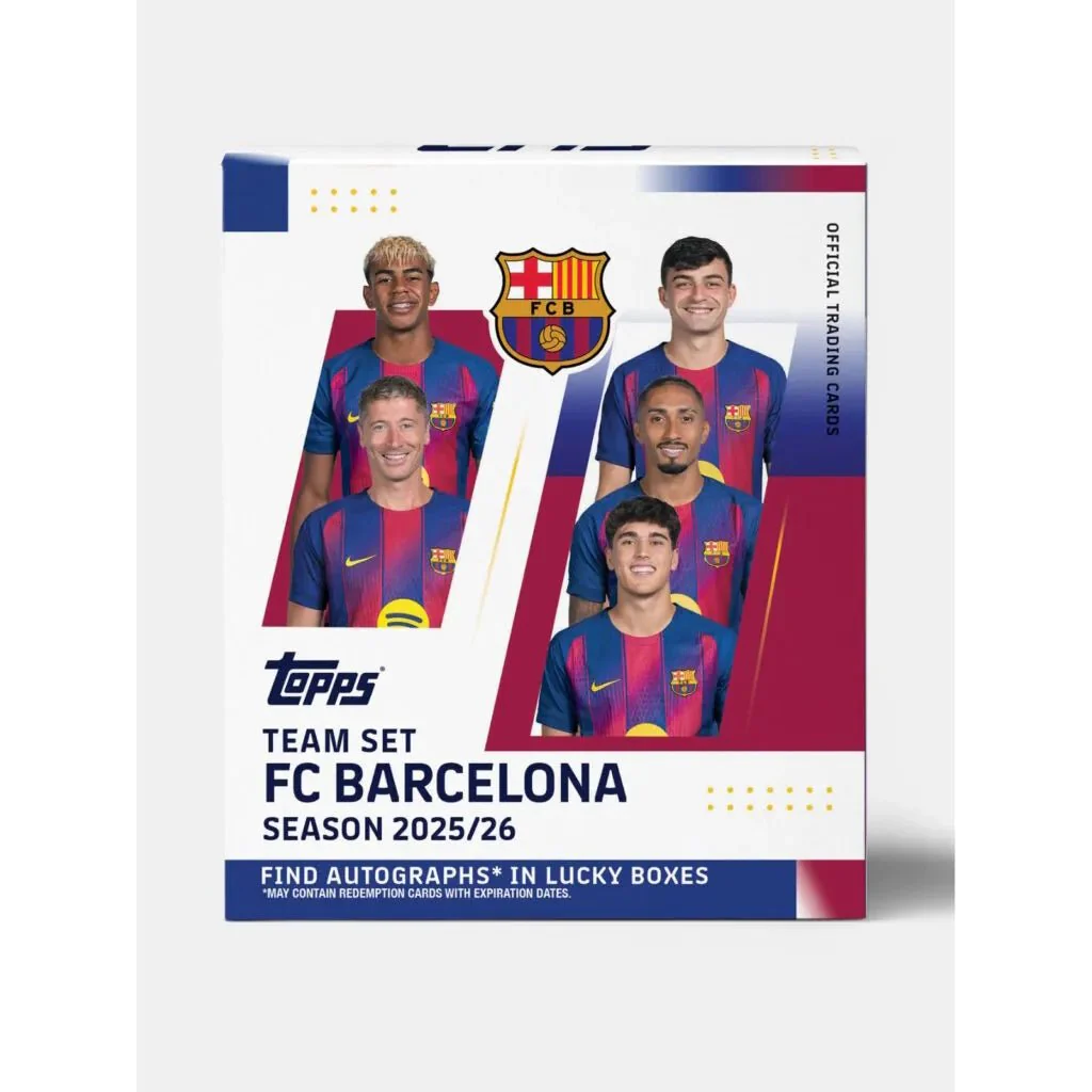 Topps 2025-26 Barcelona Team Set Box (30 Cards)