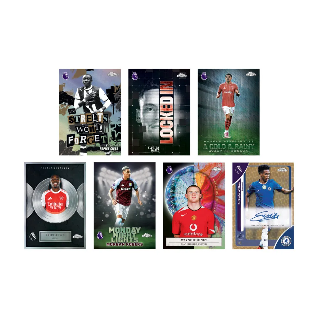 Topps 2025-26 Chrome Premier League Cards Hobby BOX (20 Packs Each) - Image 2