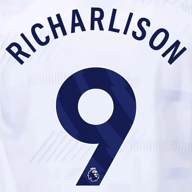 Tottenham 2022/23 Home Richarlison #9 Jersey Name Set Navy