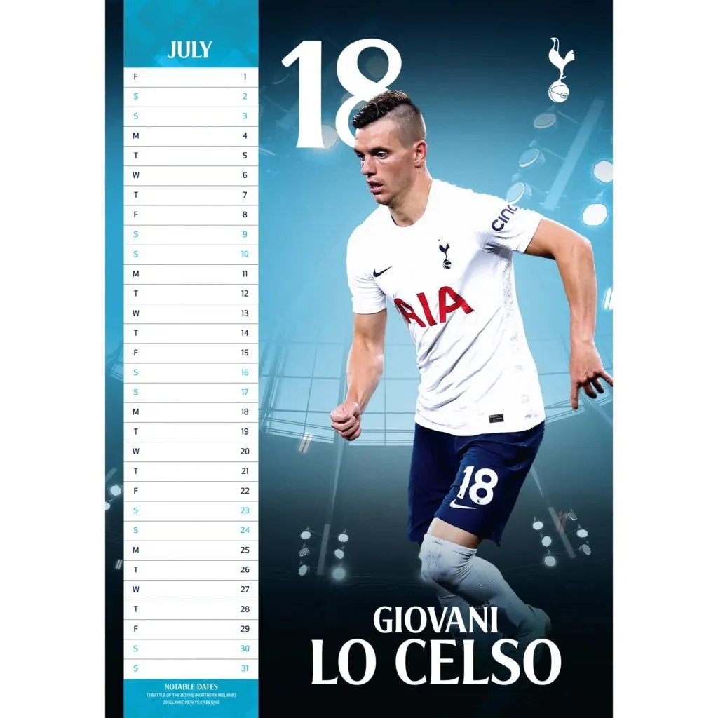 Tottenham Official 2022 Calander - Image 3