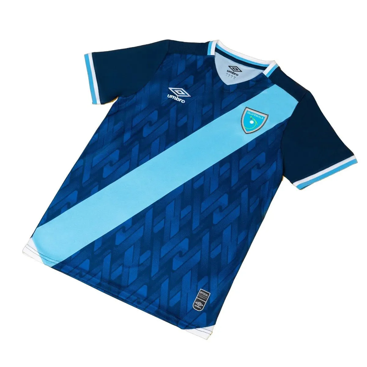Umbro 2021-22 Guatemala Away Jersey - Navy-Sky Blue