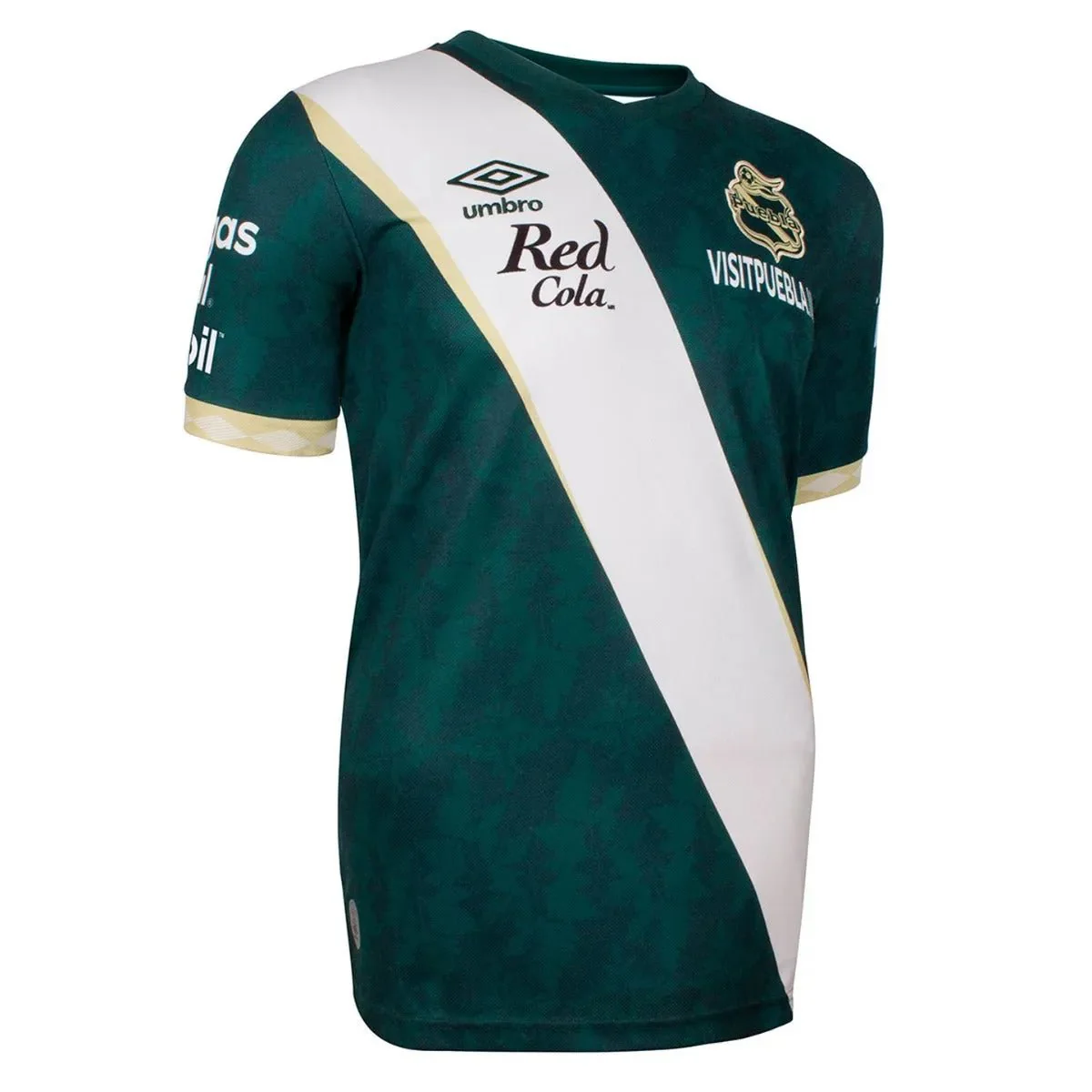 Umbro 2021-22 Puebla Away Jersey - White-Green - Image 4