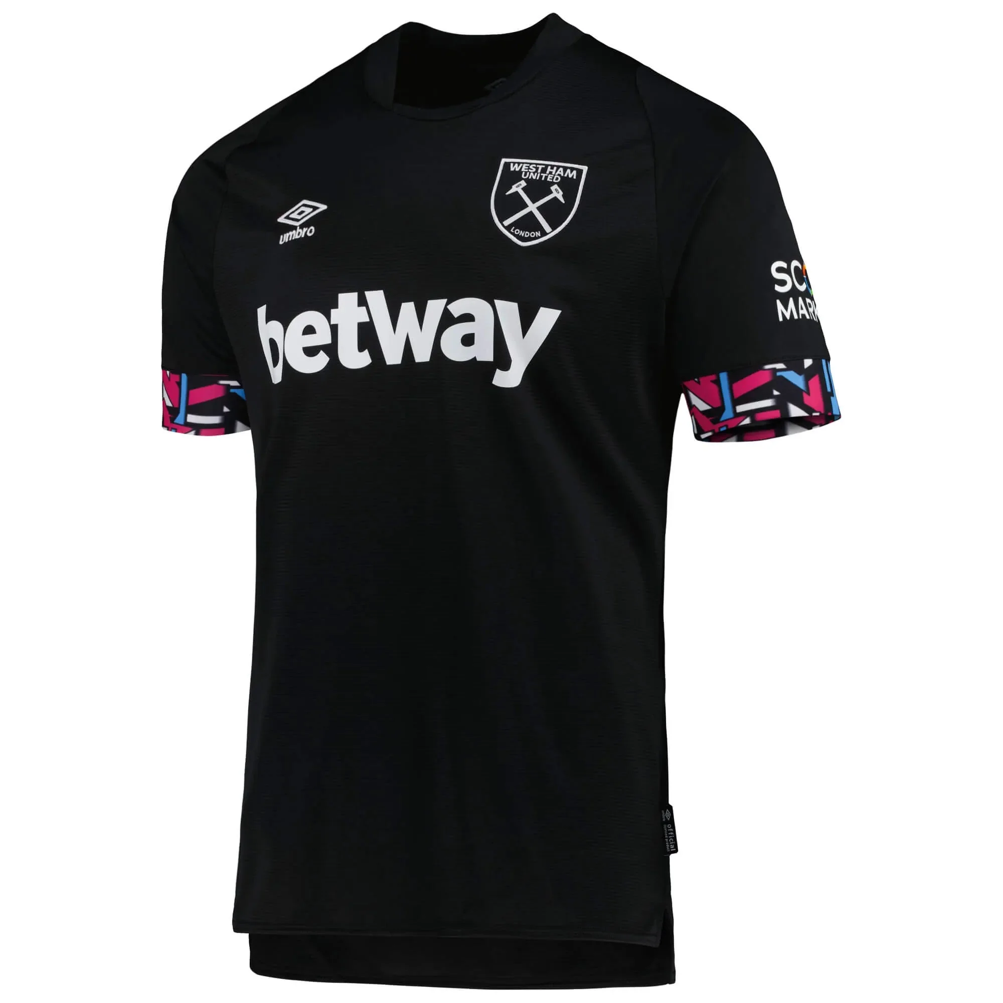Umbro 2022-23 West Ham Away Jersey - Black