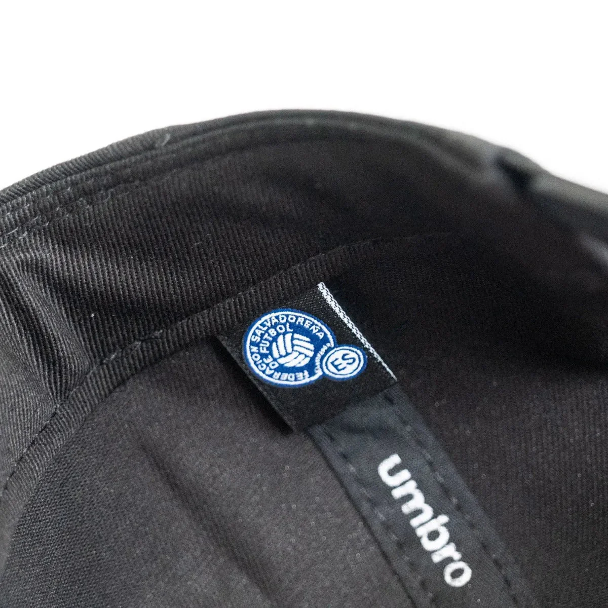 Umbro El Salvador Flat Snapback Hat - Black-White - Image 3