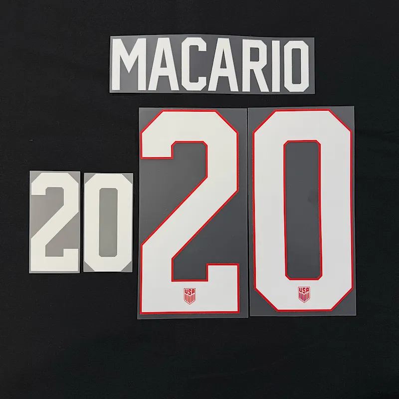 USWNT 2025 Away MACARIO Official Name Set 8"