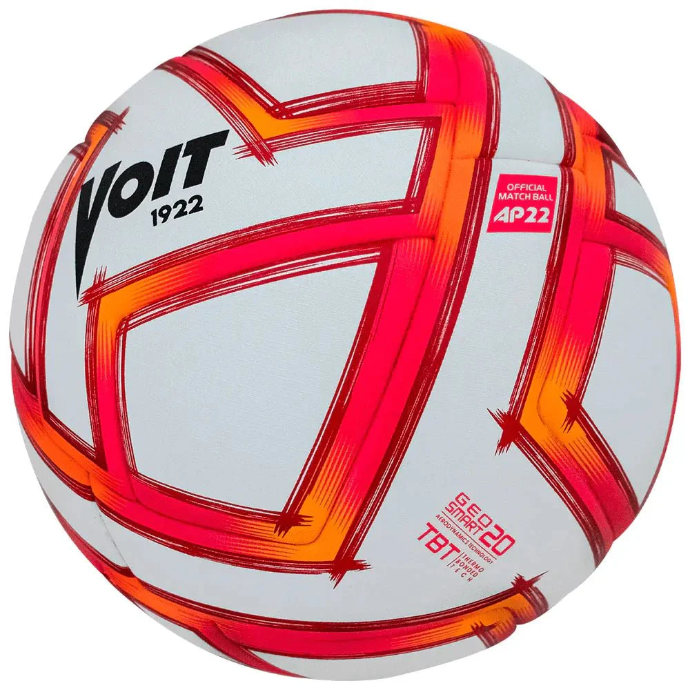 Voit Liga MX Apertura 2022 Pro Match Ball - White-Tracer Red - Image 4
